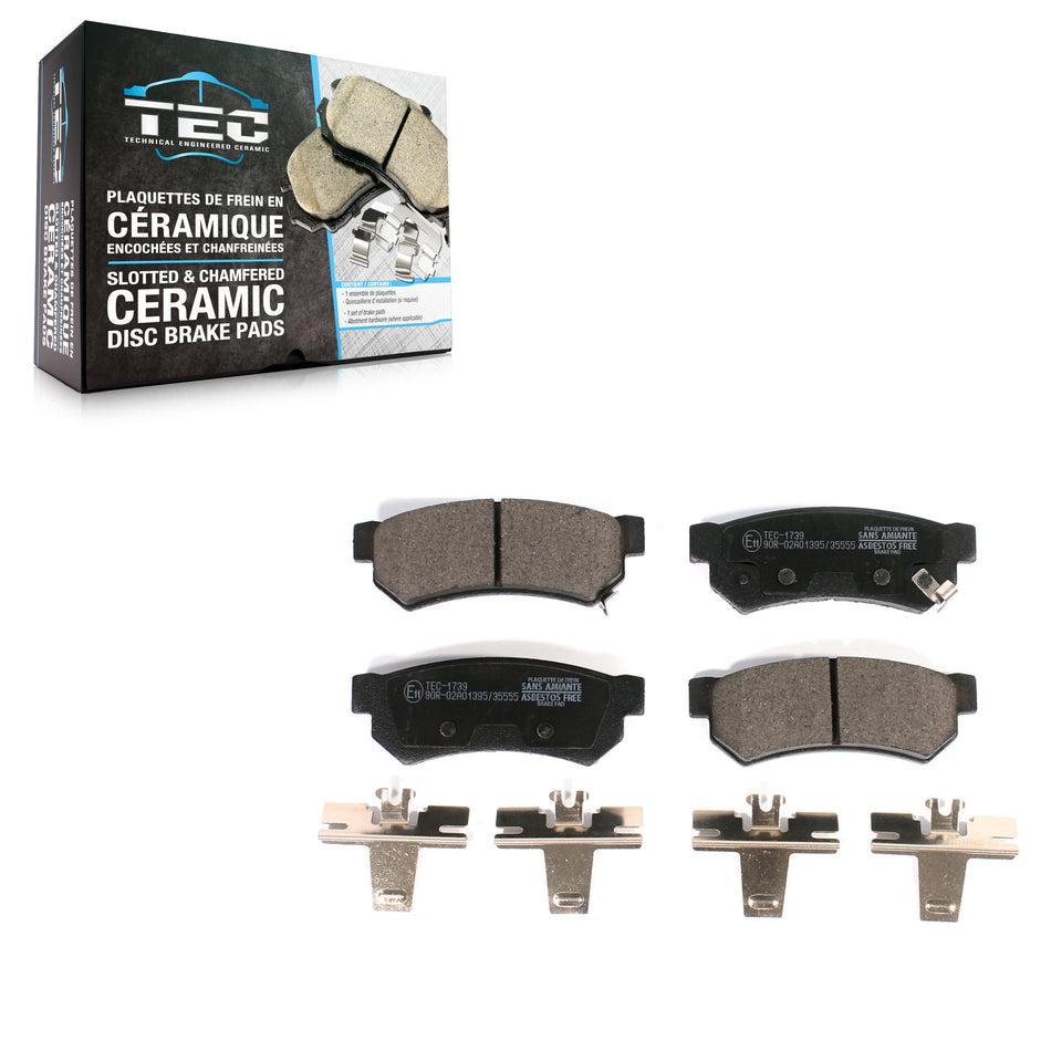 Rear Ceramic Disc Brake Pads TEC-1739 For Chevrolet Spark EV
