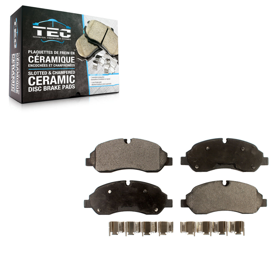 Front Ceramic Disc Brake Pads TEC-1774 For Ford Transit-250 Transit-150 Transit-350 HD