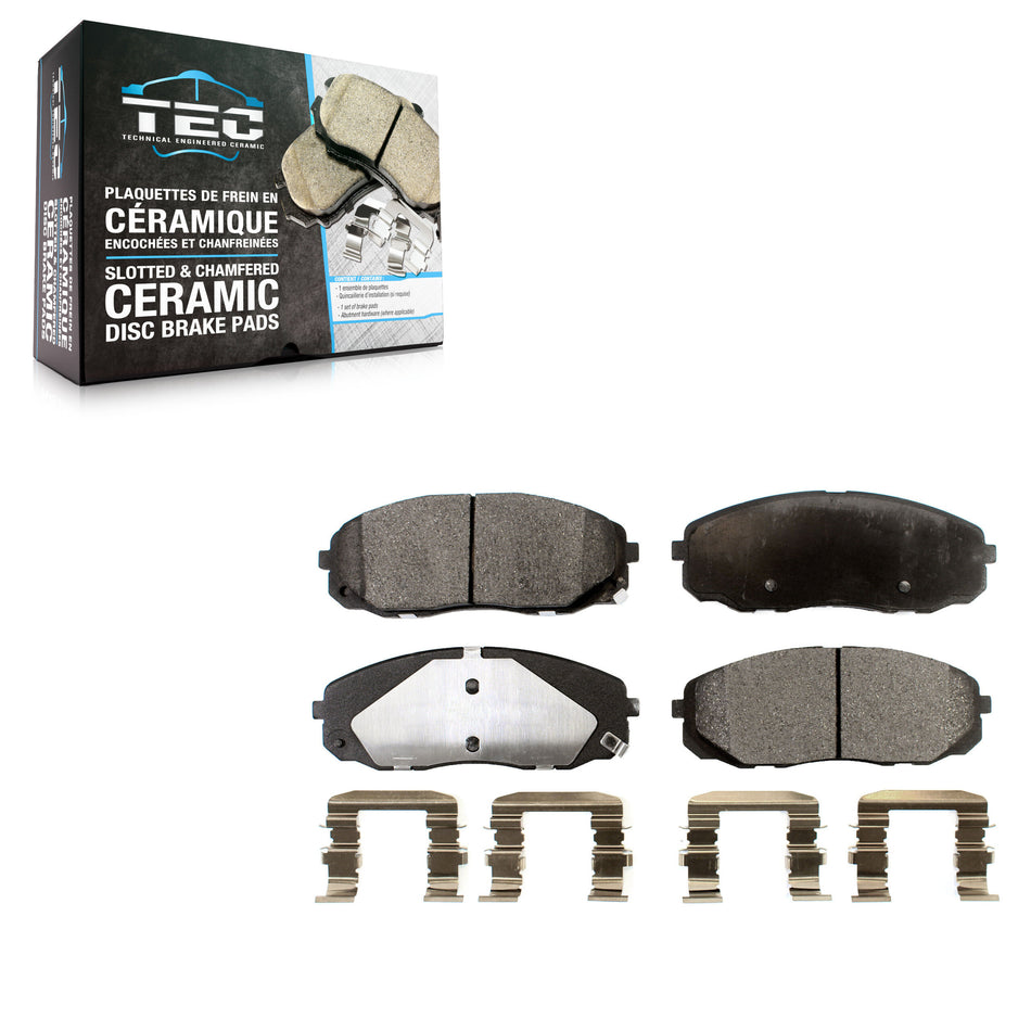 Front Ceramic Disc Brake Pads TEC-1814 For 2015-2021 Kia Sedona