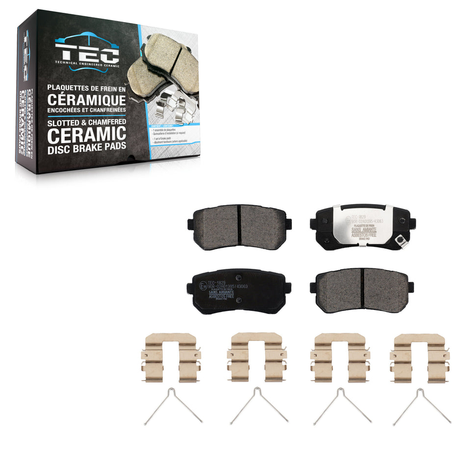 Rear Ceramic Disc Brake Pads TEC-1829 For Hyundai Sonata Kia Optima
