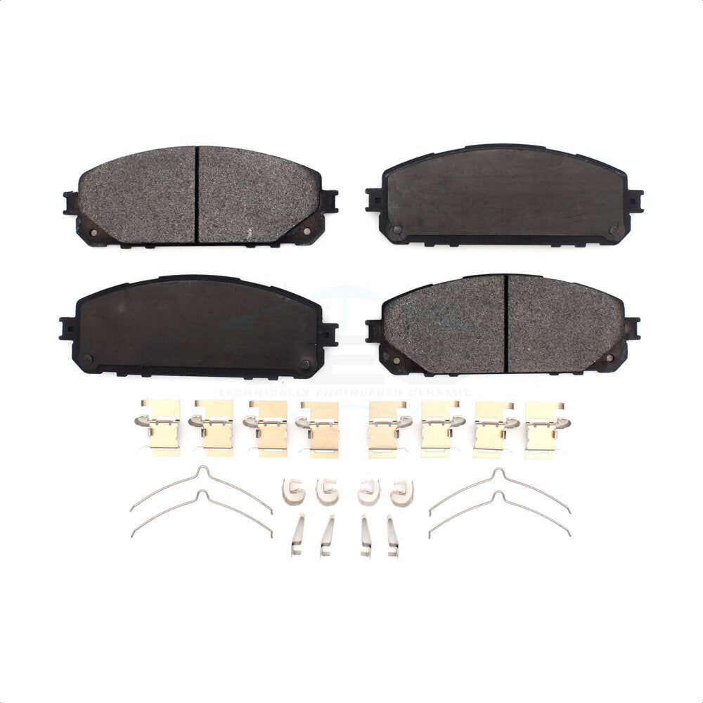 Front Ceramic Disc Brake Pads TEC-1843 For 2014-2022 Jeep Cherokee With Dual Piston Caliper by TEC