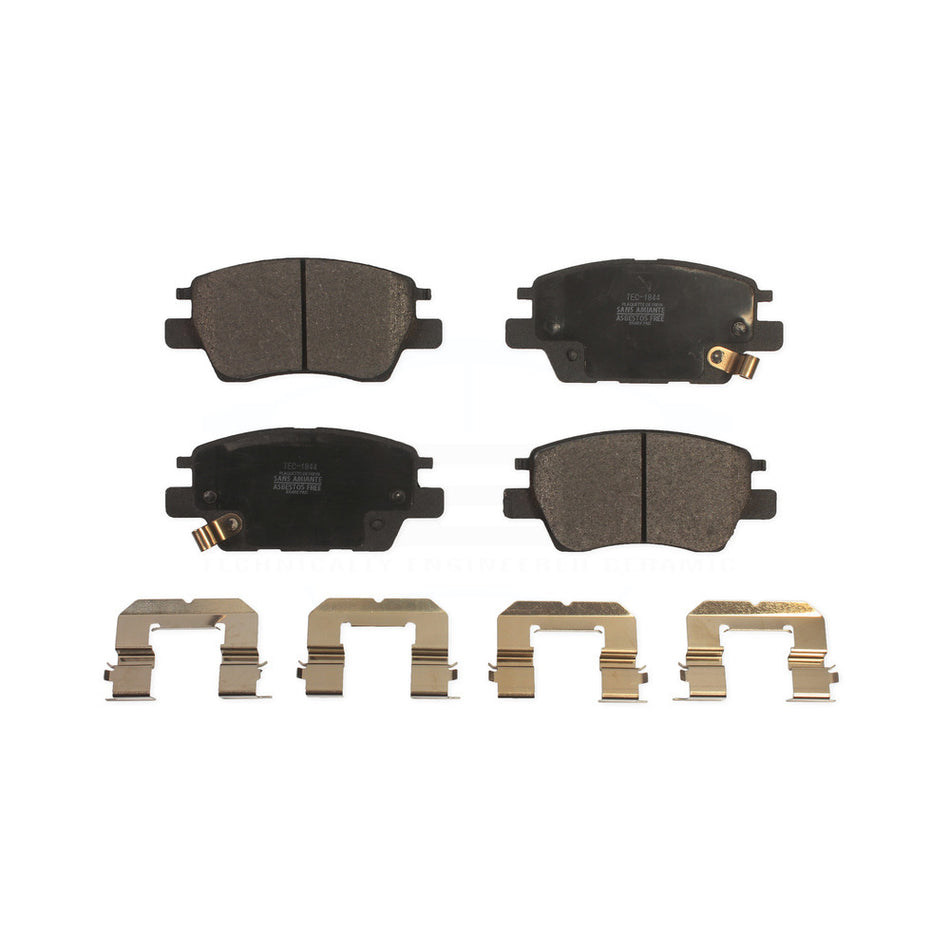 Front Ceramic Disc Brake Pads TEC-1844 For Chevrolet Cruze Volt Bolt EV EUV by TEC