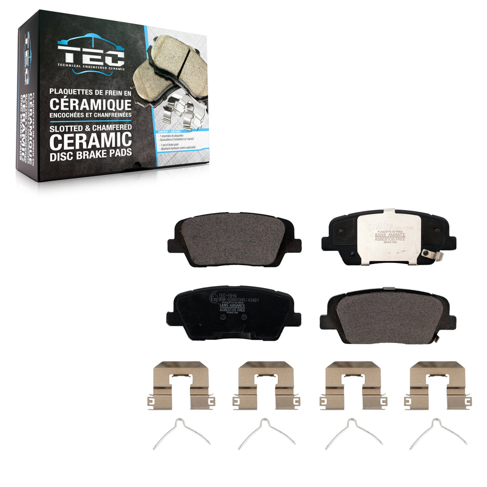 Rear Ceramic Disc Brake Pads TEC-1916 For Hyundai Kia Sorento Santa Fe Sport XL