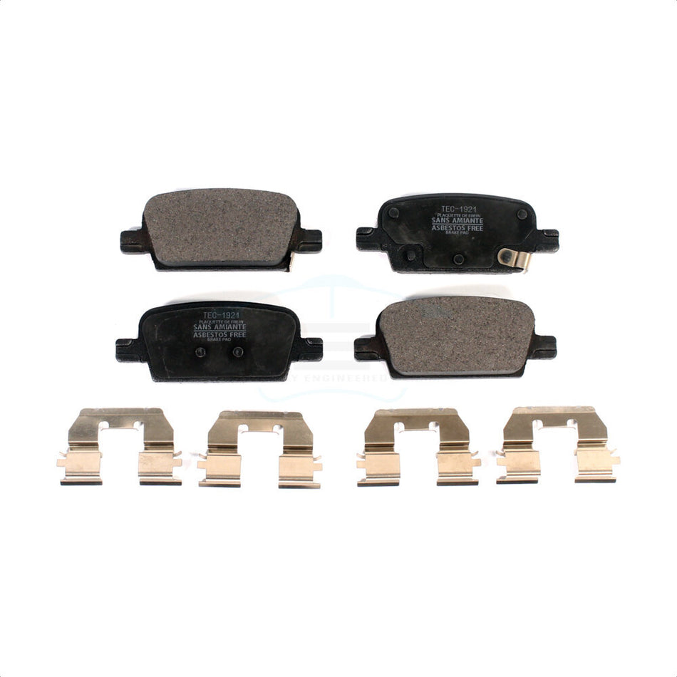 Rear Ceramic Disc Brake Pads TEC-1921 For 2016-2022 Chevrolet Malibu With Manual Parking by TEC