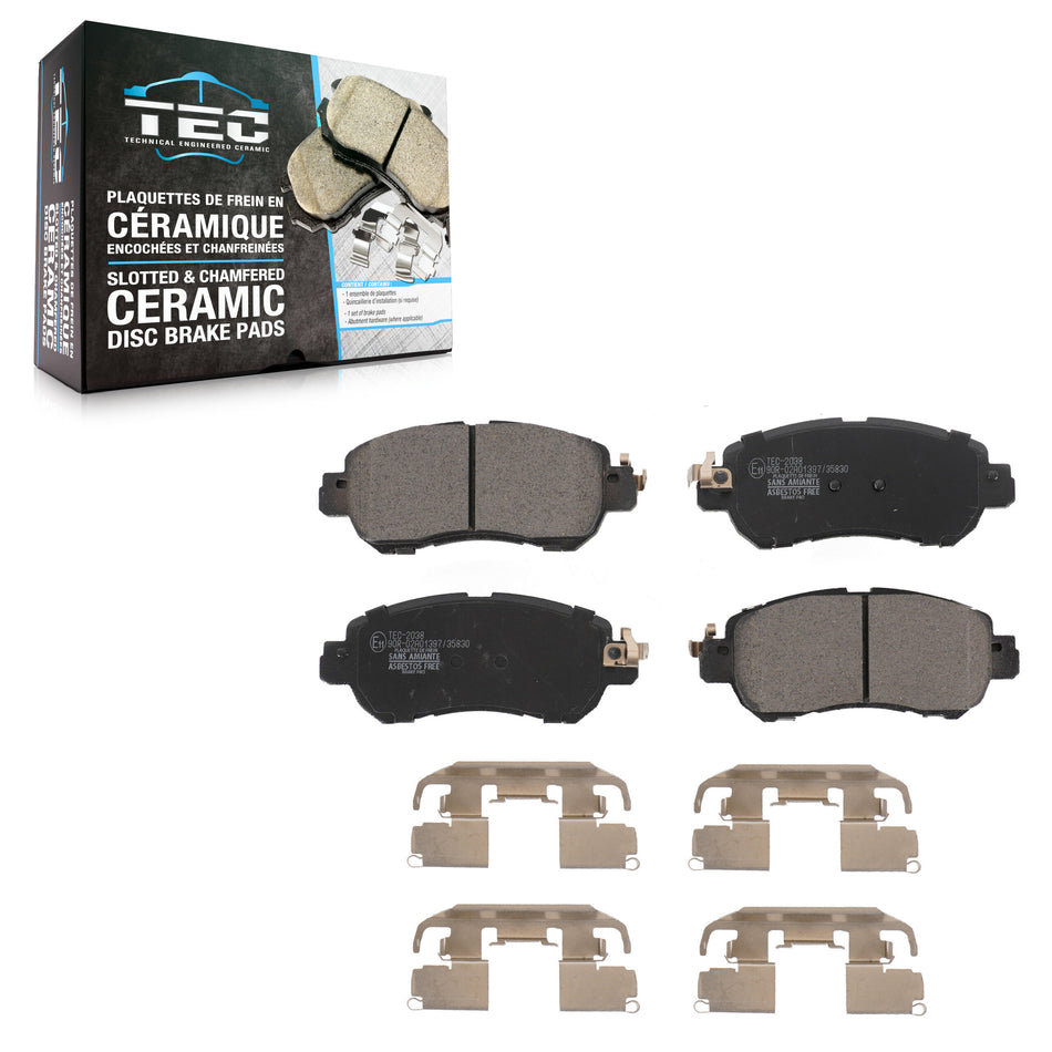 Front Ceramic Disc Brake Pads TEC-2038 For Nissan Kicks Versa