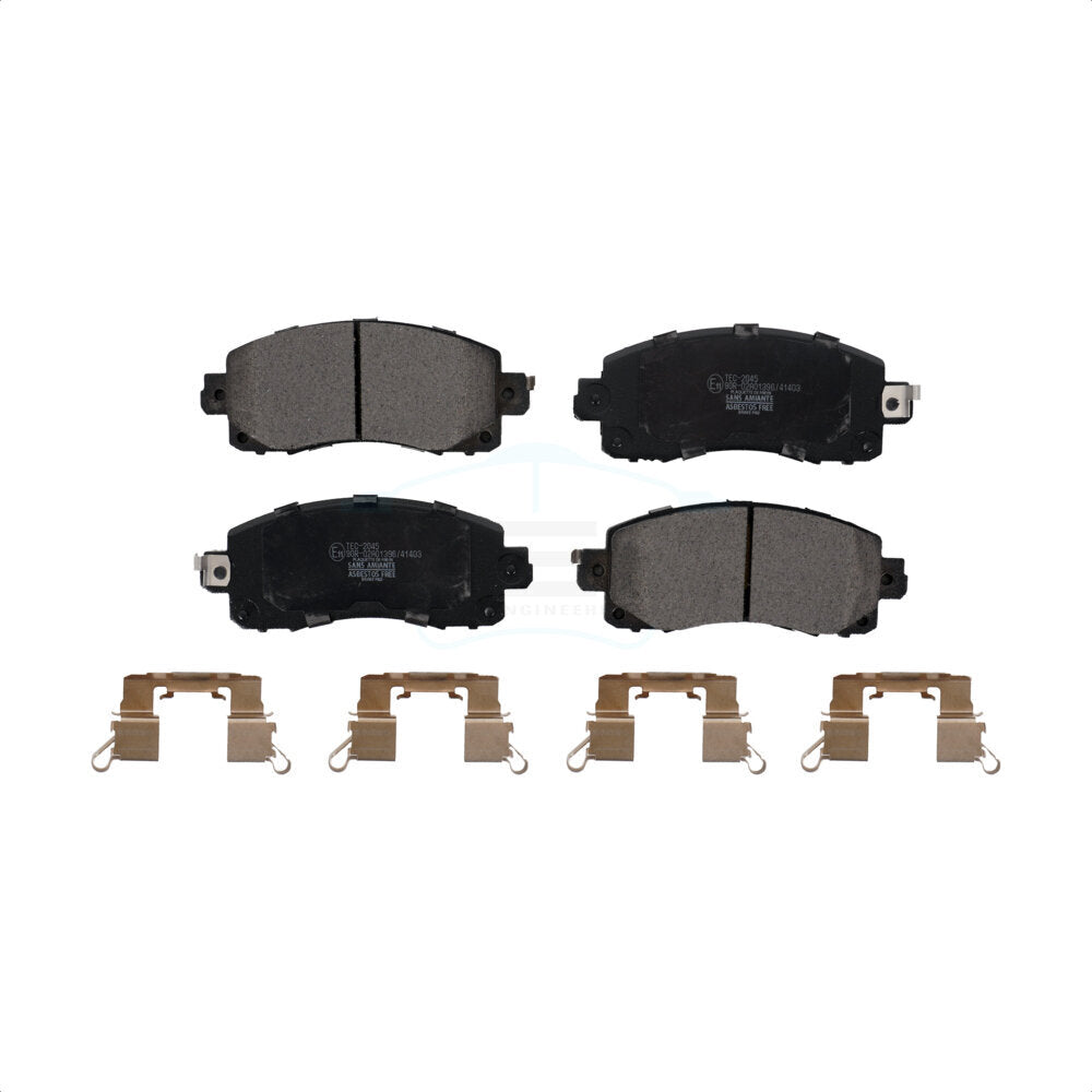 Front Ceramic Disc Brake Pads TEC-2045 For Subaru Crosstrek Impreza Forester Outback Legacy by TEC