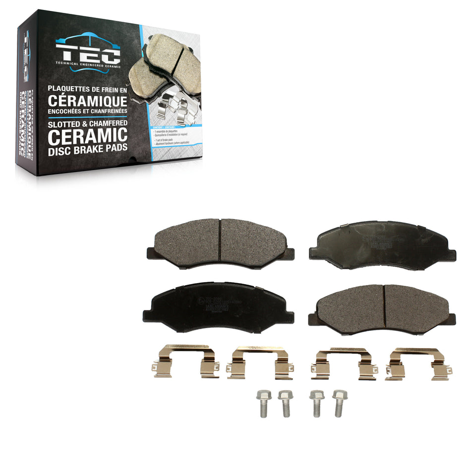 Front Ceramic Disc Brake Pads TEC-2089 For 2018-2023 Honda Odyssey