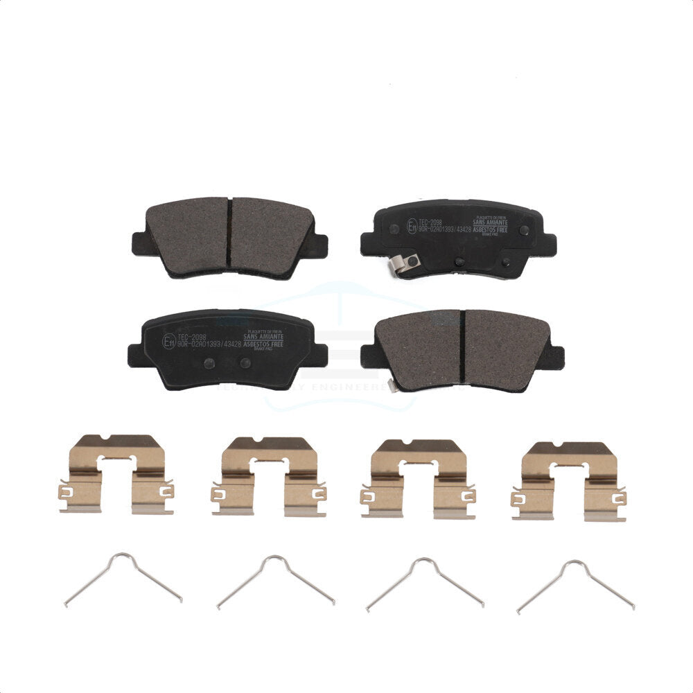 Rear Ceramic Disc Brake Pads TEC-2098 For Kia Sportage Hyundai Tucson Cadenza Nexo by TEC