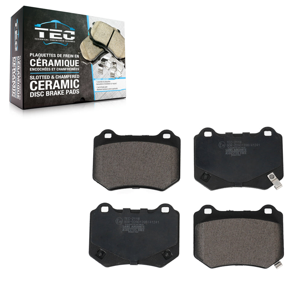 Rear Ceramic Disc Brake Pads TEC-2118 For 2018-2021 Subaru WRX STI