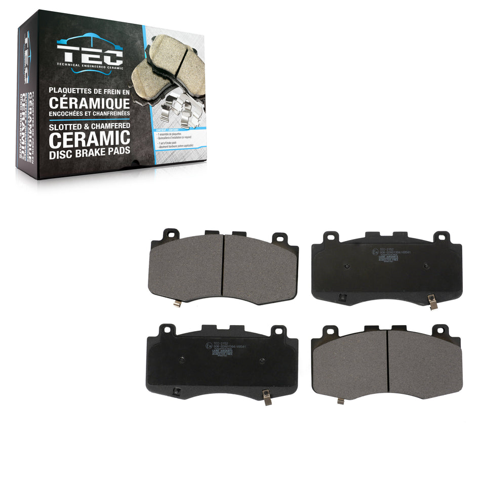 Front Ceramic Disc Brake Pads TEC-2152 For Jeep Grand Cherokee Dodge Durango