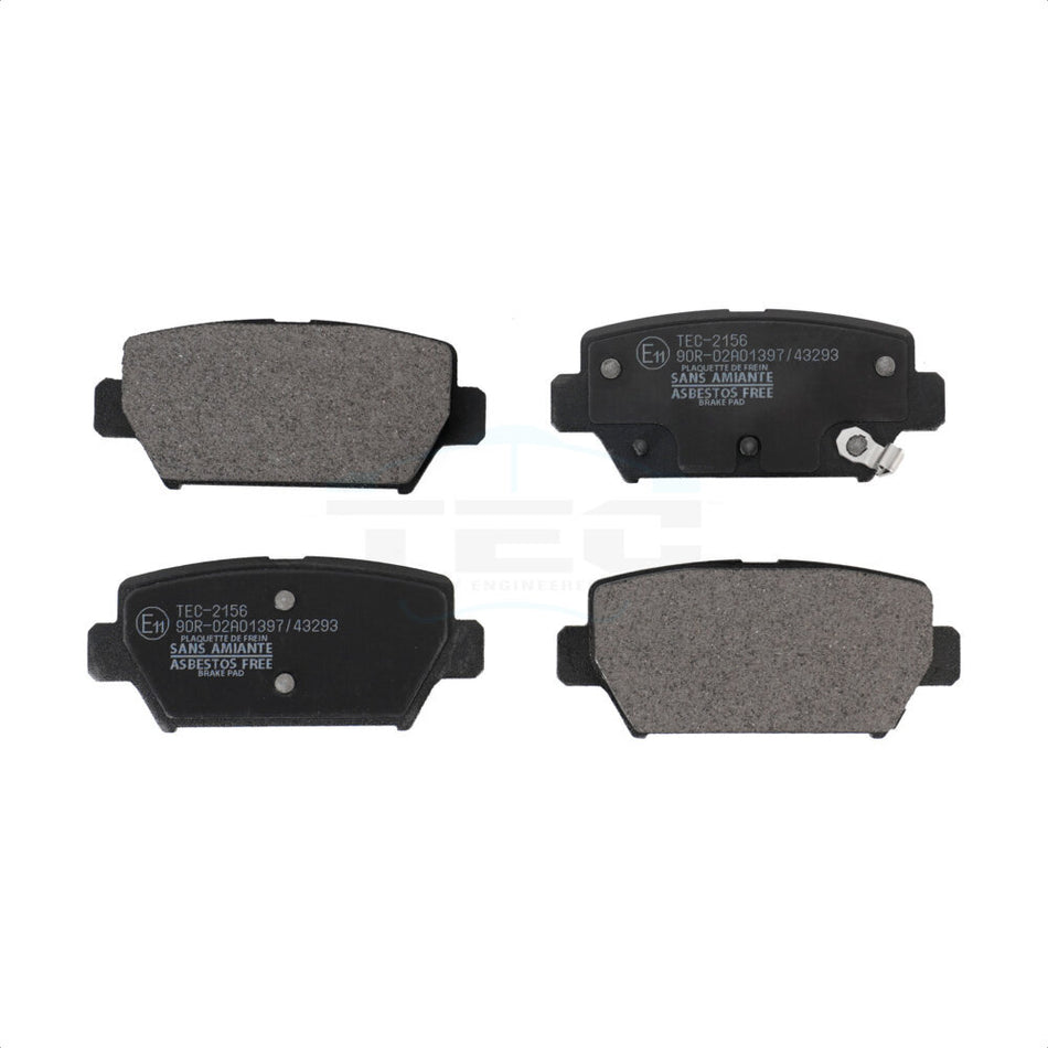 Rear Ceramic Disc Brake Pads TEC-2156 For Mitsubishi Eclipse Cross With Manual Parking by TEC