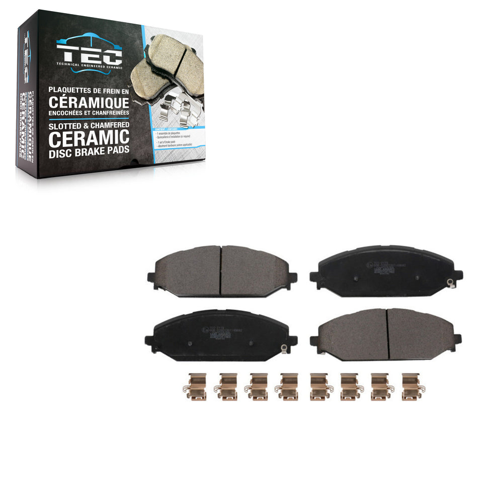Front Ceramic Disc Brake Pads TEC-2179 For Ram 1500 Jeep Wagoneer Grand L