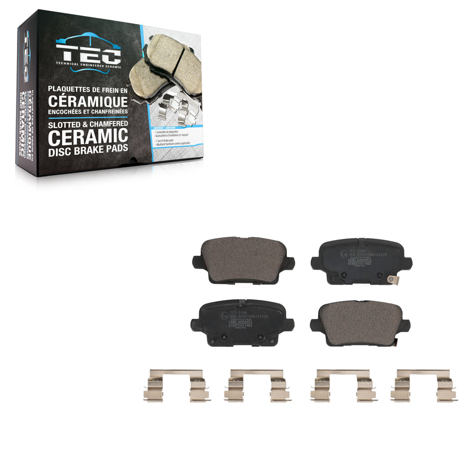 Rear Ceramic Disc Brake Pads TEC-2189 For Cadillac XT4 Buick Envision Regal Sportback