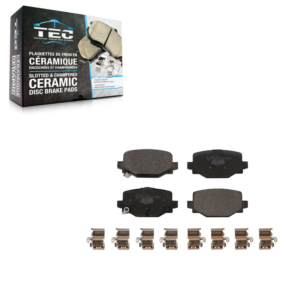 Rear Ceramic Disc Brake Pads TEC-2191 For INFINITI QX50 QX55
