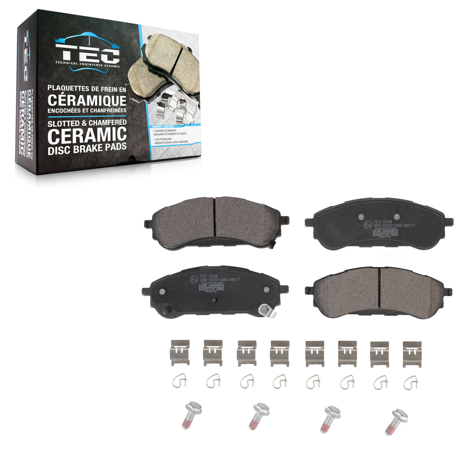 Rear Ceramic Disc Brake Pads TEC-2208 For 2019-2023 Ford Ranger