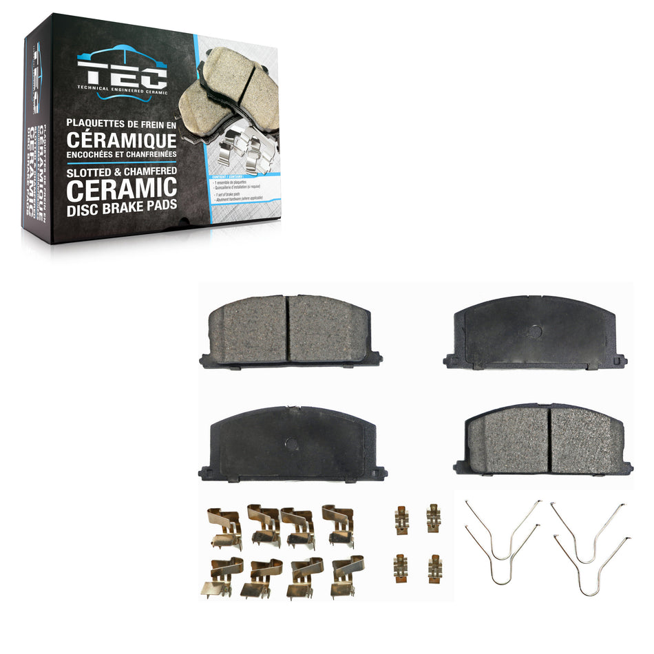 Front Ceramic Disc Brake Pads TEC-242 For Toyota Tercel Corolla MR2 Celica Paseo Camry Chevrolet Geo