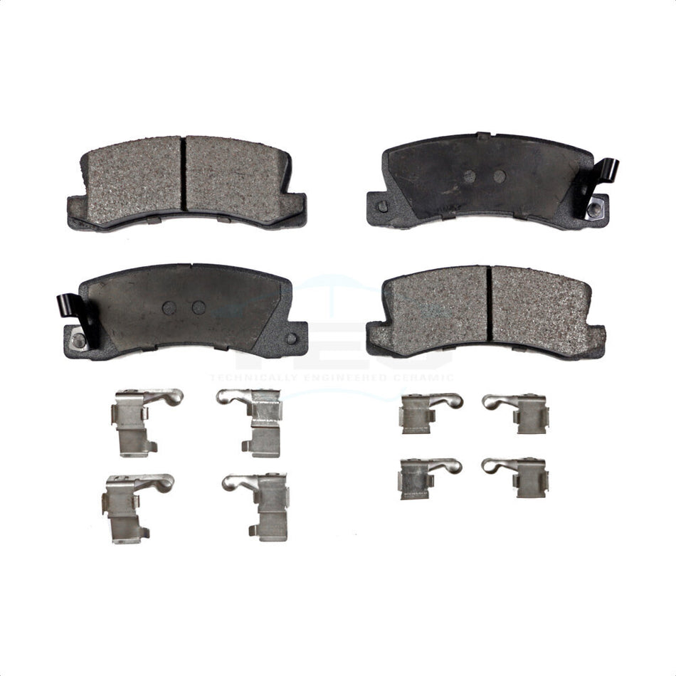 Rear Ceramic Disc Brake Pads TEC-325 For Toyota Camry Lexus RX300 ES300 Solara Celica Corolla Prizm Chevrolet Geo Nova ES250 by TEC