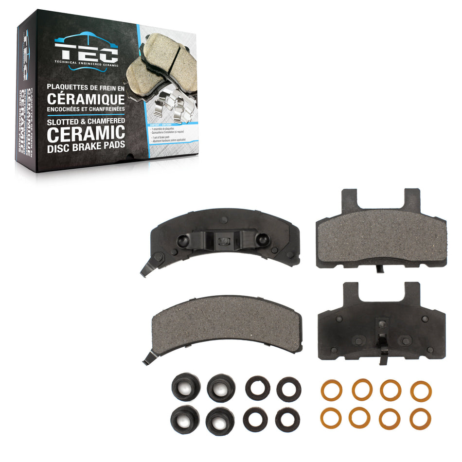 Front Ceramic Disc Brake Pads TEC-369 For Chevrolet GMC K1500 C1500 K2500 Dodge Ram 1500 C2500 Astro