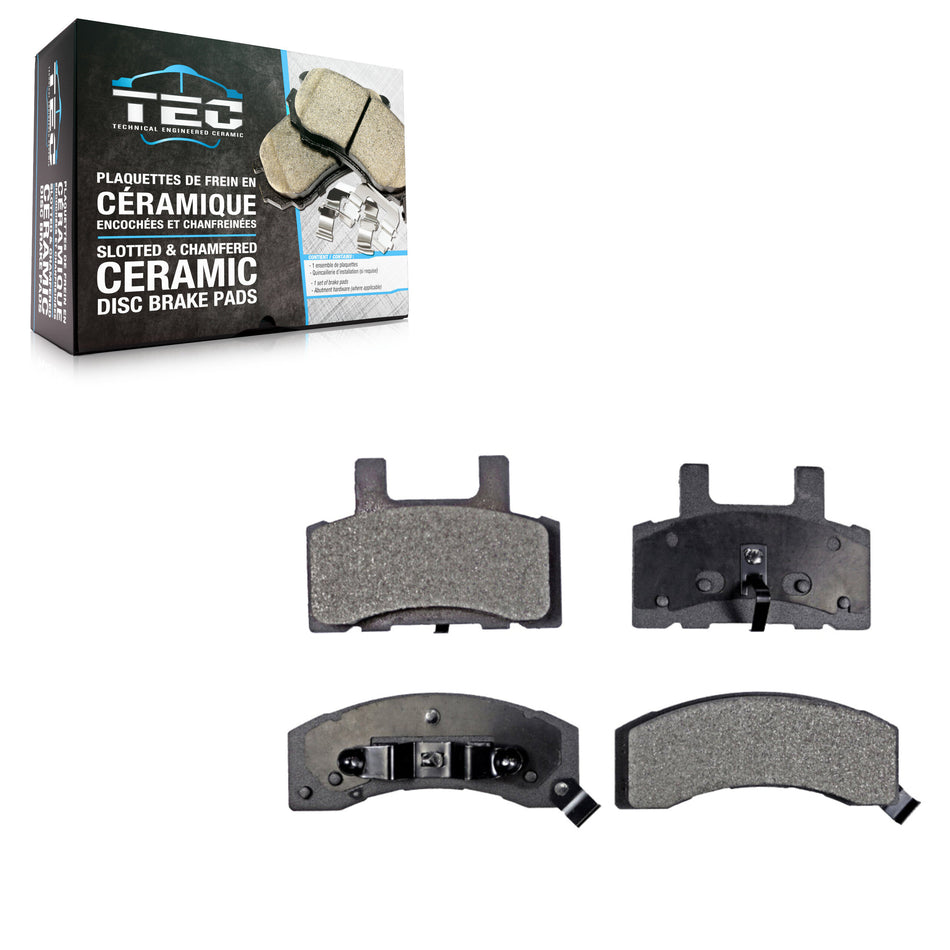 Front Ceramic Disc Brake Pads TEC-370 For Chevrolet GMC Dodge K2500 Ram 2500 C2500 K3500 3500 C3500