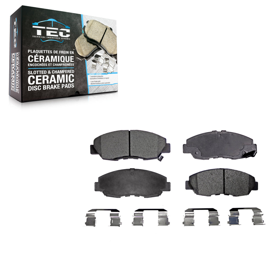 Front Ceramic Disc Brake Pads TEC-465A For Honda Civic Accord Acura EL Insight