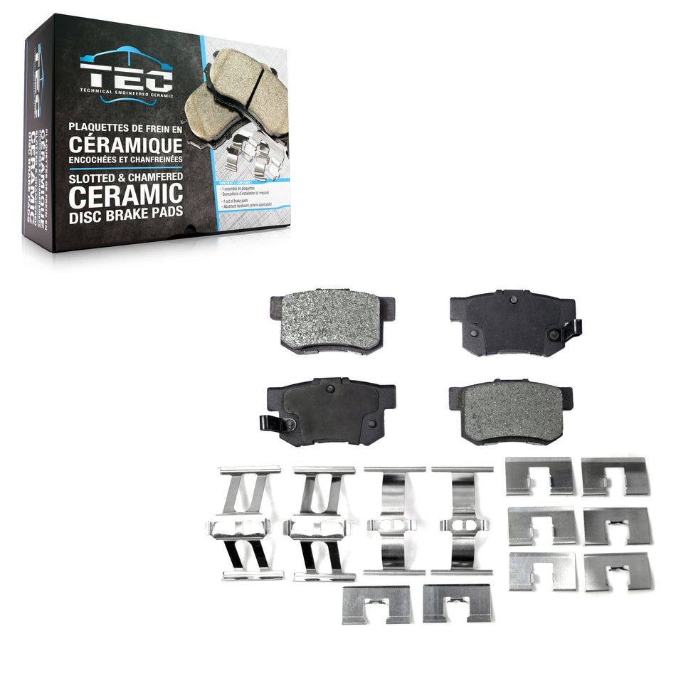 Rear Ceramic Disc Brake Pads TEC-537 For Honda Civic Acura Accord Suzuki SX4 CR-V ILX TL RDX CSX TSX