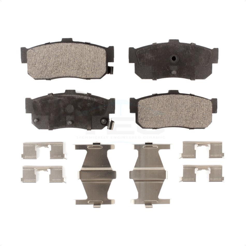 Rear Ceramic Disc Brake Pads TEC-595 For Nissan Maxima Altima INFINITI I30 Sentra G20 Altra EV by TEC