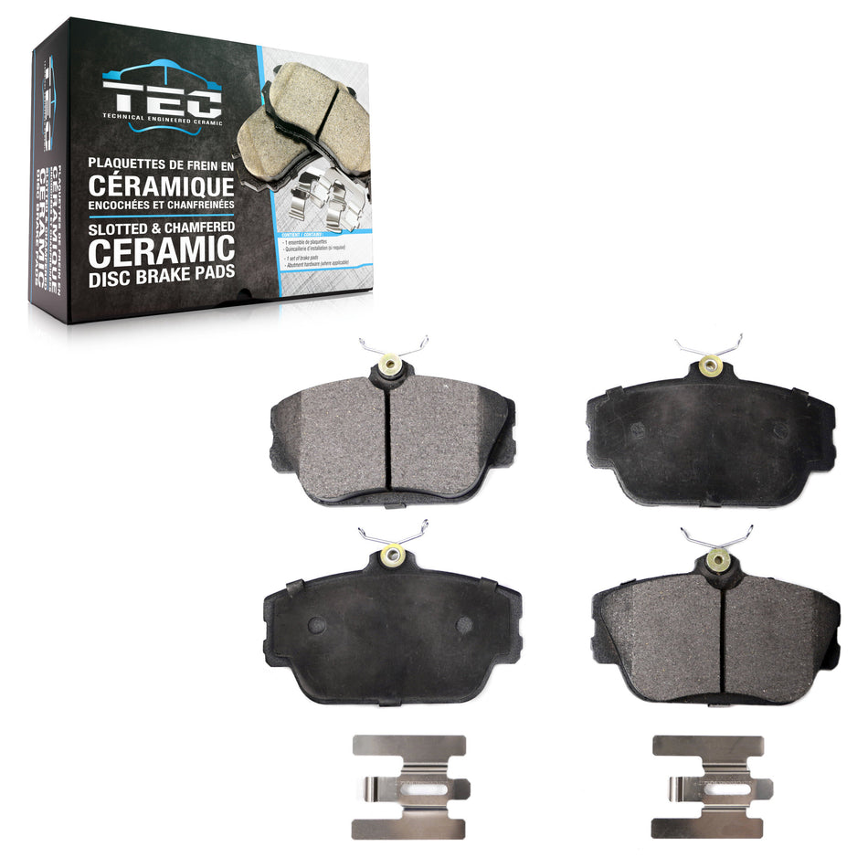 Front Ceramic Disc Brake Pads TEC-598 For Ford Taurus Lincoln Continental Mark VIII Thunderbird