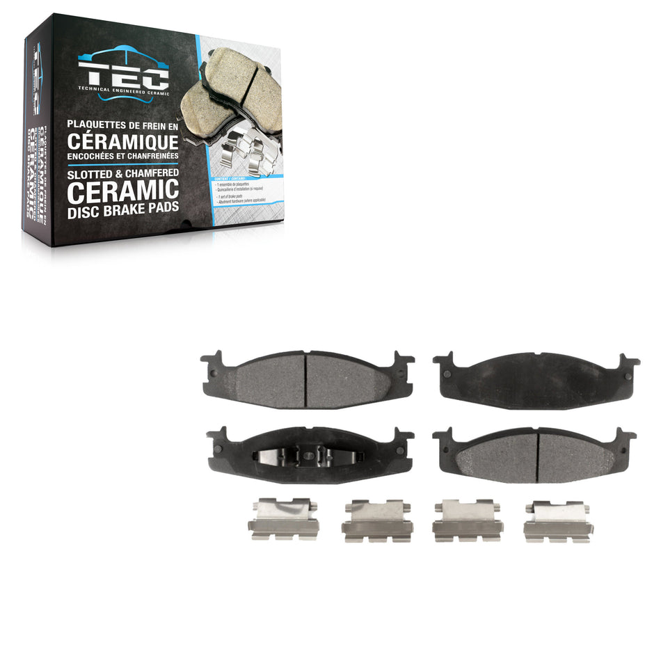 Front Ceramic Disc Brake Pads TEC-632 For Ford F-150 E-150 Econoline Bronco Club Wagon