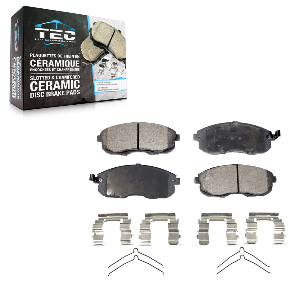 Front Ceramic Disc Brake Pads TEC-653 For Nissan Sentra Altima Maxima INFINITI G20 I30 Altra EV