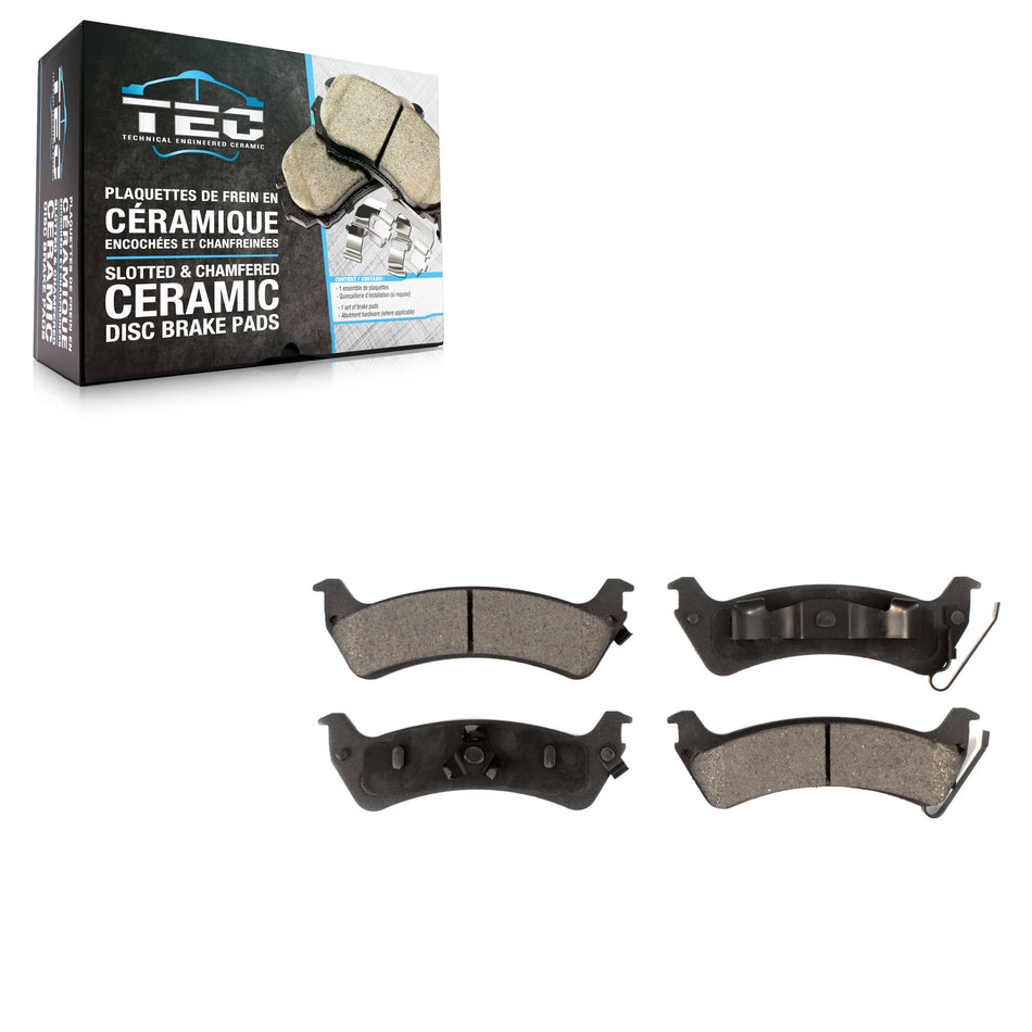 Rear Ceramic Disc Brake Pads TEC-666 For Ford Explorer Sport Trac Jeep Grand Cherokee