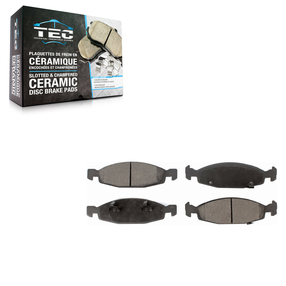Front Ceramic Disc Brake Pads TEC-790 For 1999-2002 Jeep Grand Cherokee With Teves & ATE Caliper