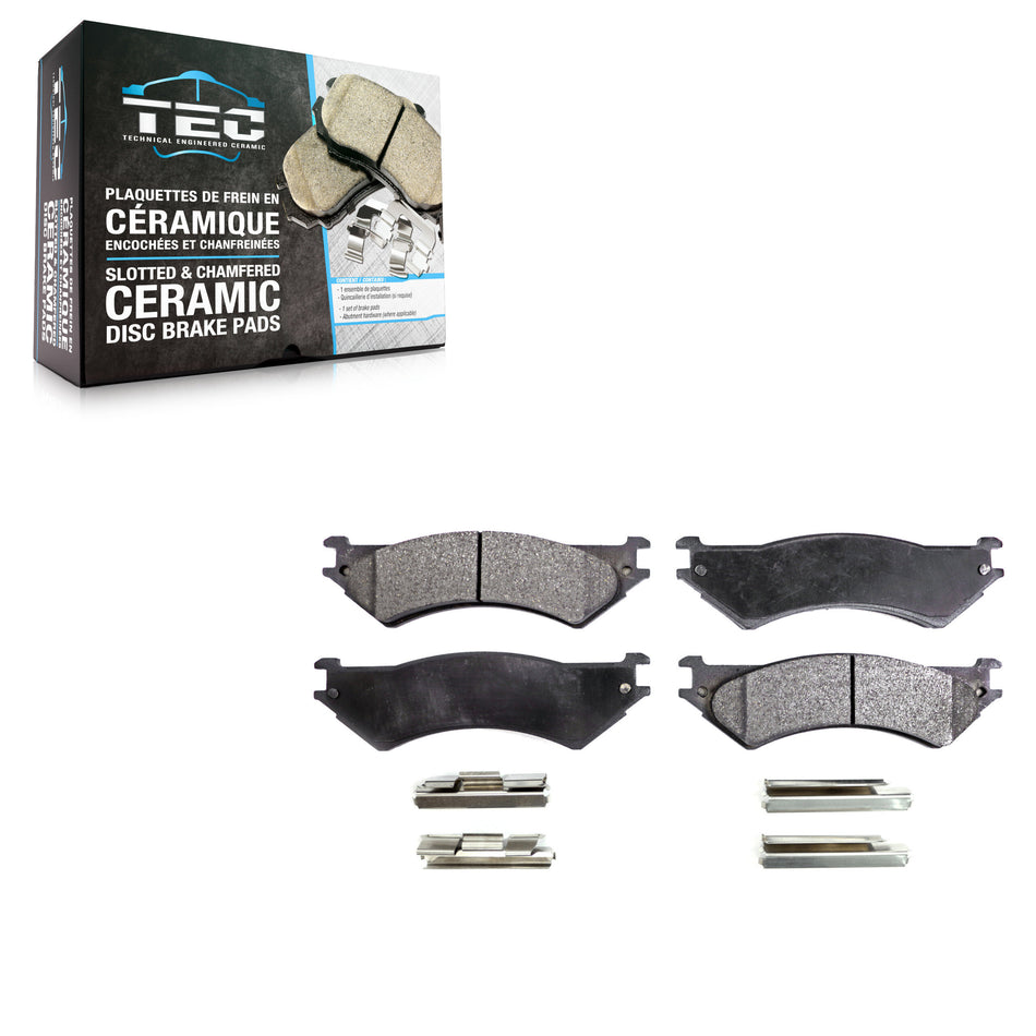 Rear Ceramic Disc Brake Pads TEC-802 For Ford E-350 Super Duty E-250 Econoline F-150 Heritage Club