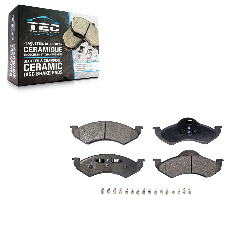 Front Ceramic Disc Brake Pads TEC-820 For 2000-2002 Dodge Dakota Durango