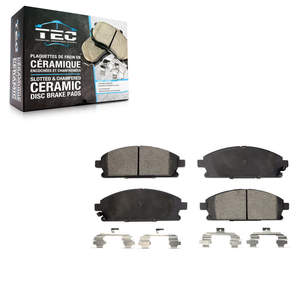 Front Ceramic Disc Brake Pads TEC-855 For Nissan X-Trail Pathfinder Acura MDX Quest INFINITI QX4 Q45