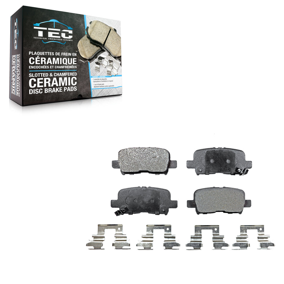 Rear Ceramic Disc Brake Pads TEC-865 For Honda Pilot Acura MDX Odyssey