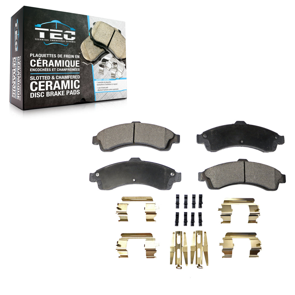 Front Ceramic Disc Brake Pads TEC-882 For GMC Chevrolet Envoy Trailblazer XL EXT SSR Oldsmobile XUV