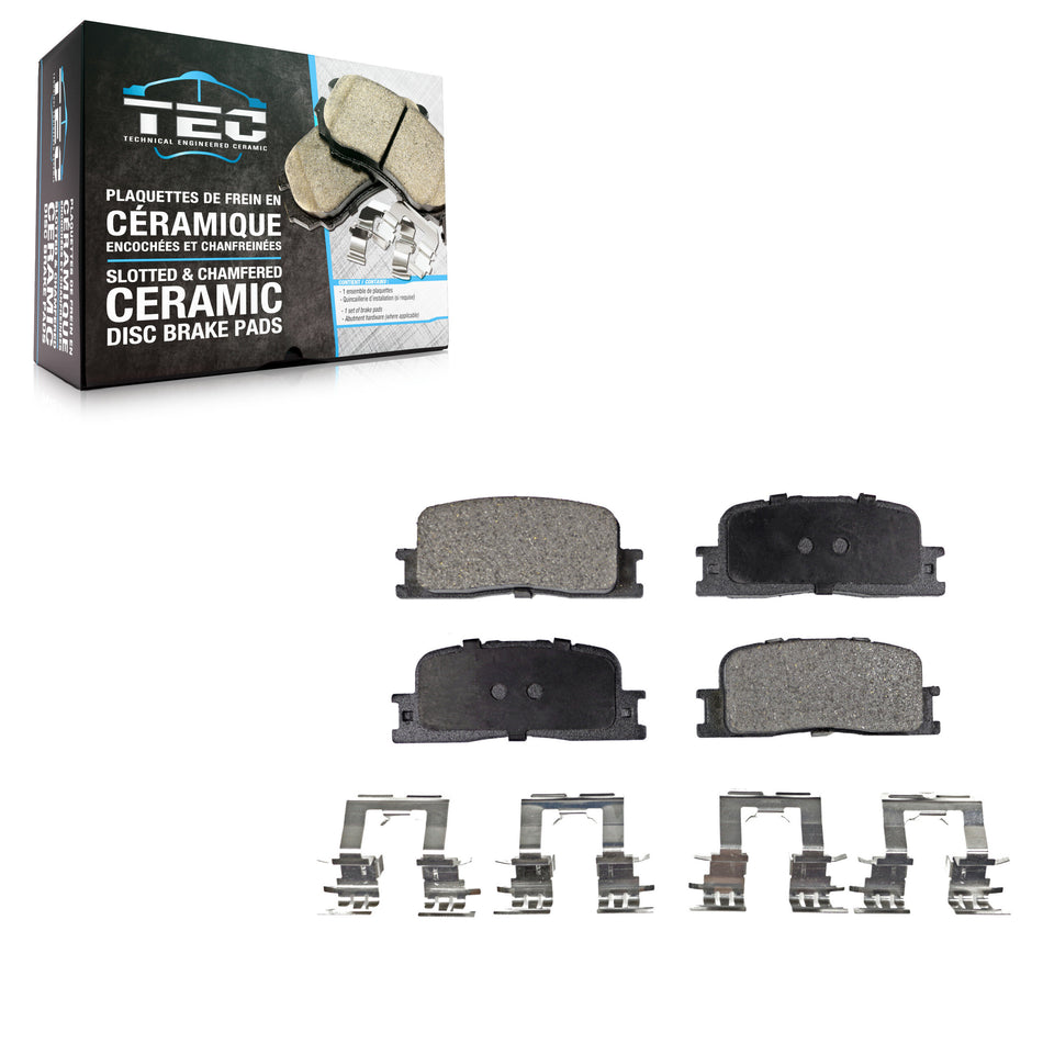 Rear Ceramic Disc Brake Pads TEC-885 For Toyota Camry Highlander Lexus ES330 ES300