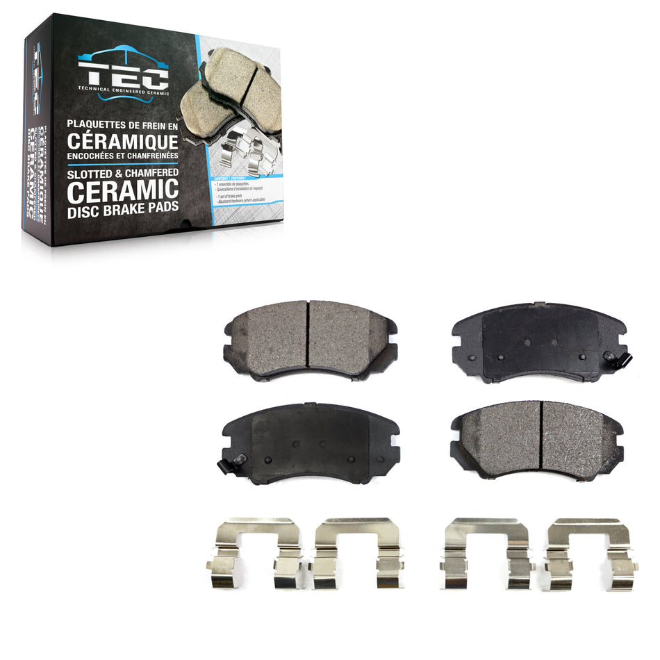 Front Ceramic Disc Brake Pads TEC-924 For Hyundai Elantra Kia Soul Sonata Tucson Sportage Tiburon