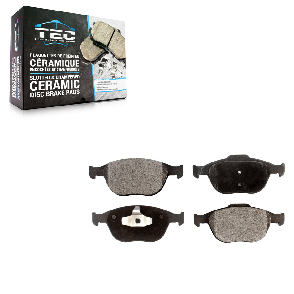 Front Ceramic Disc Brake Pads TEC-970 For Ford Transit Connect Focus