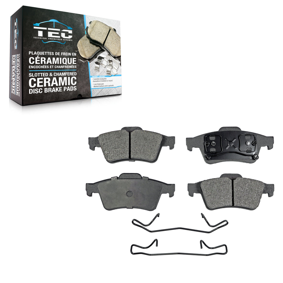 Rear Ceramic Disc Brake Pads TEC-973 For Mazda 3 5 Saab 9-3