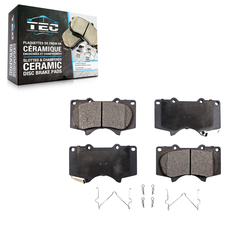Front Ceramic Disc Brake Pads TEC-976 For Toyota Tacoma 4Runner Tundra FJ Cruiser Lexus GX460 GX470