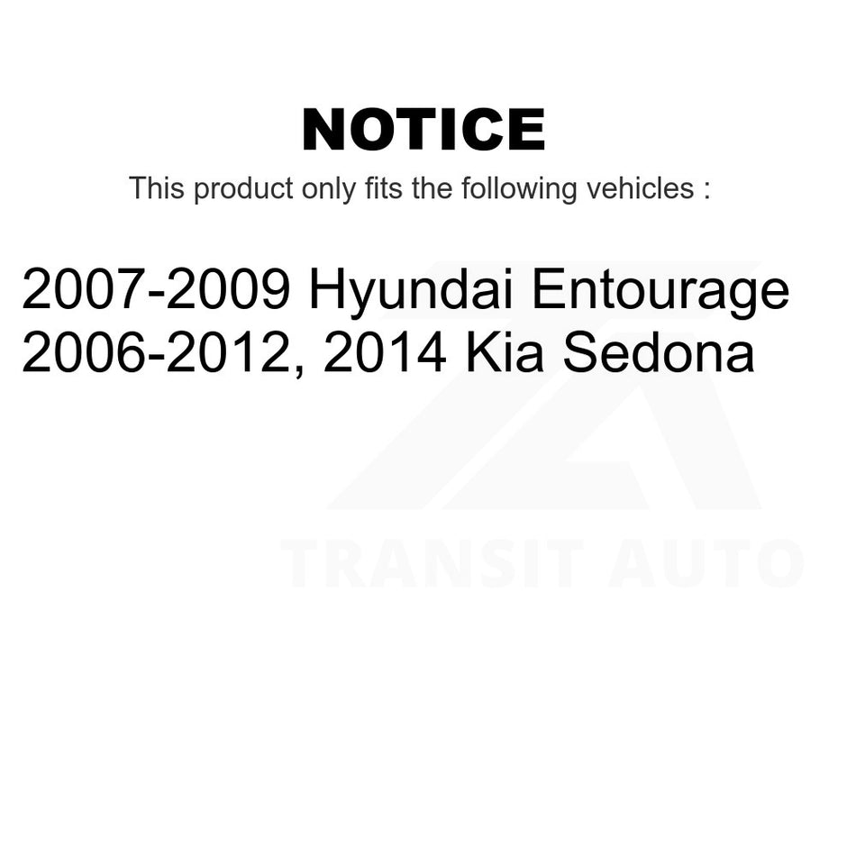 Front Left Suspension Stabilizer Bar Link Kit TOR-K750168 For Kia Sedona Hyundai Entourage