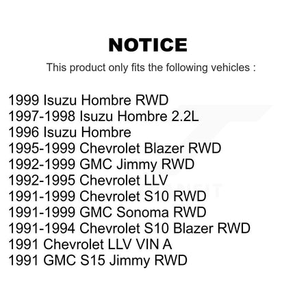 Front Brake Hydraulic Hose 12-H380280 For Chevrolet GMC S10 Sonoma Blazer Jimmy Isuzu Hombre S15 LLV