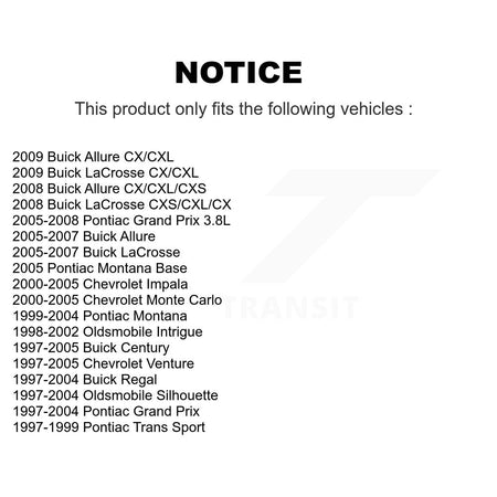 Front Brake Hydraulic Hose 12-H380581 For Buick Pontiac Chevrolet Grand Prix LaCrosse Impala Montana