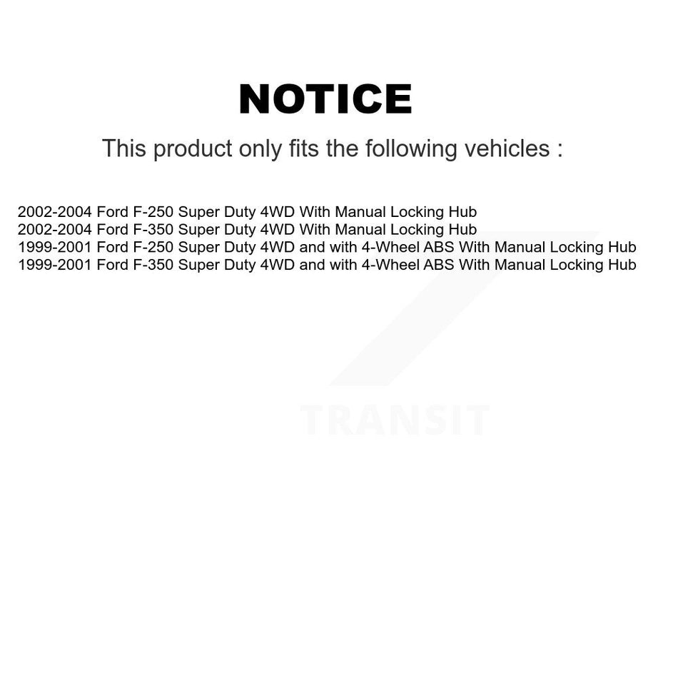 Front Left Brake Hydraulic Hose 12-H381185 For Ford F-350 Super Duty F-250 With Manual Locking Hub