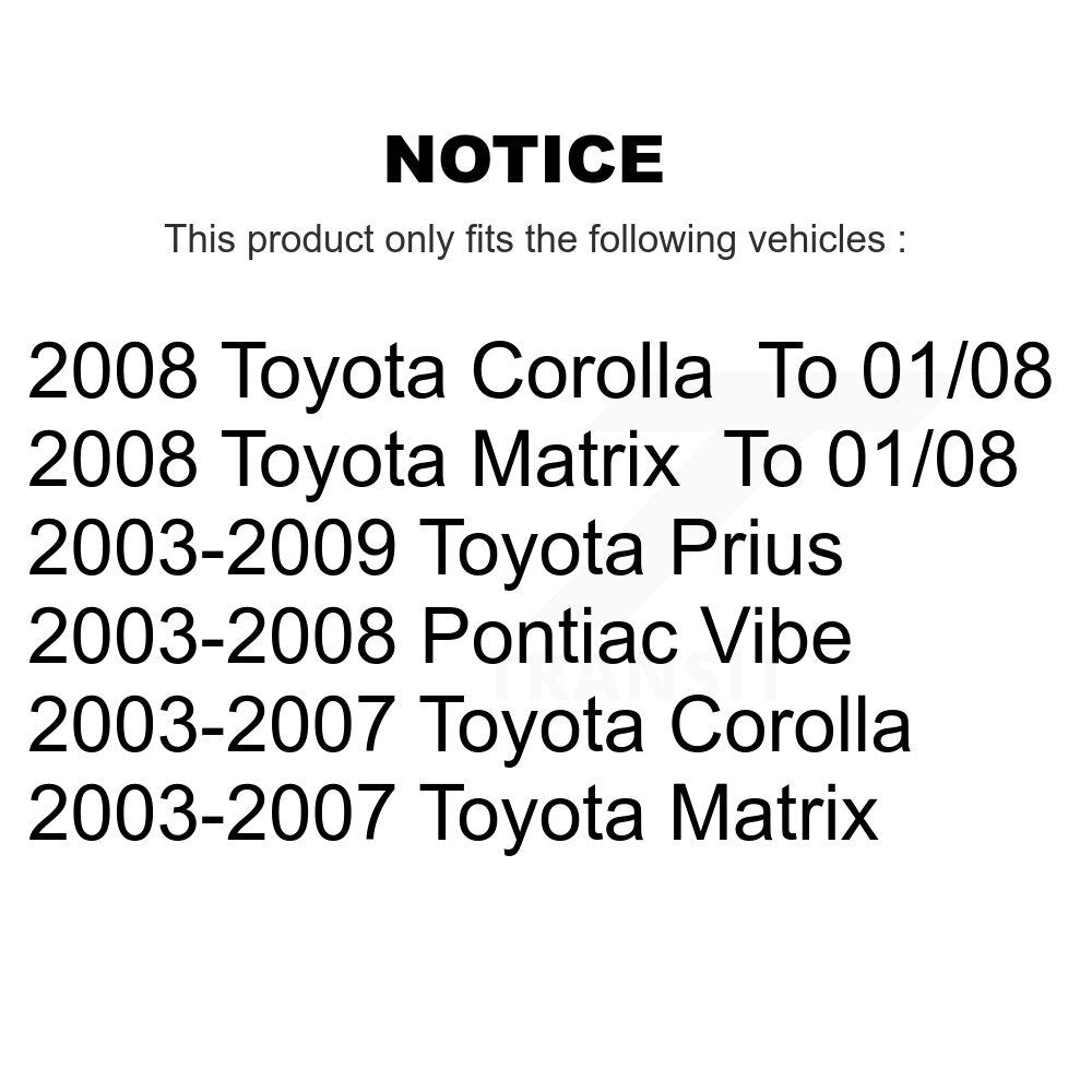 Front Right Brake Hydraulic Hose 12-H620639 For Toyota Corolla Matrix Pontiac Vibe Prius