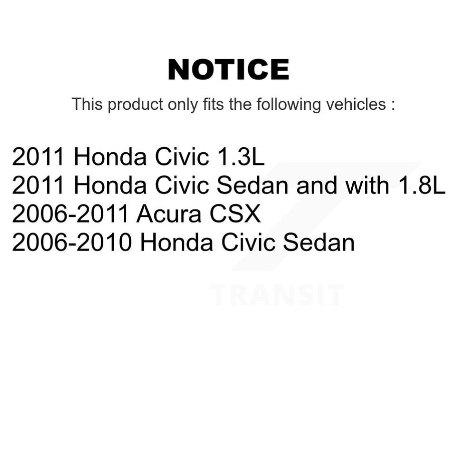 Front Right Brake Hydraulic Hose 12-H620735 For Honda Civic Acura CSX