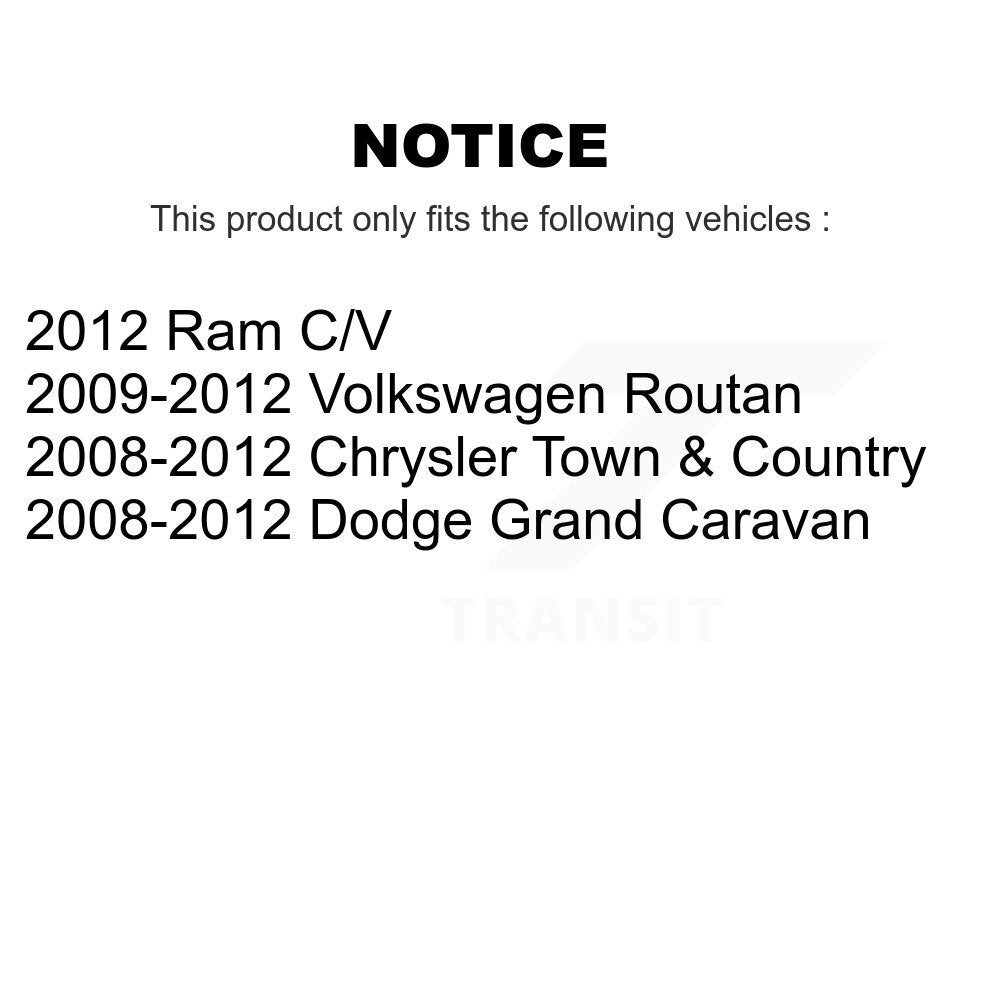 Front Right Brake Hydraulic Hose 12-H620880 For Dodge Grand Caravan Chrysler Town & Country Routan