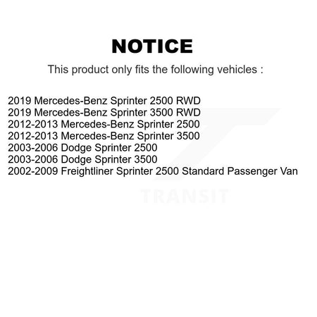 Brake Hydraulic Hose 12-H620903 For Mercedes-Benz Sprinter 2500 3500 Dodge Freightliner