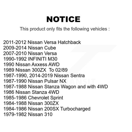 Brake Hydraulic Hose 12-H621143 For Nissan Versa Sentra Cube 300ZX Pulsar NX 200SX Axxess Stanza M30